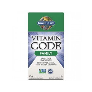 RAW Vitamin Code Family Multivitamín, 120 kapsúl