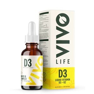 Vitamín D3 + K2 komplex - vegánske kvapky, 50 ml
