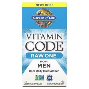 Vitamín Code RAW ONE - Multivitamín pre mužov, 75 kapsúl