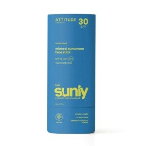 Detská minerálna ochranná tyčinka na tvár a pery SPF 30 - bez vône, 20 g