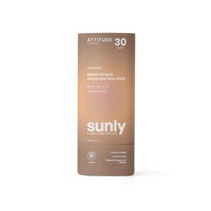Tónovaná minerálna ochranná tyčinka na tvár a pery SPF 30 - bez vône, 20 g