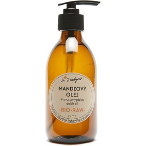 Dr.Feelgood Mandľový olej BIO RAW 250ml - sklo
