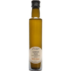 Dr.Feelgood Ľanový olej BIO RAW 250ml sklo