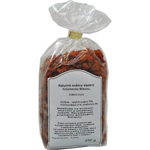 Nutrivital Rakytník sušený 250g - Rakytník sladený hroznovou šťavou