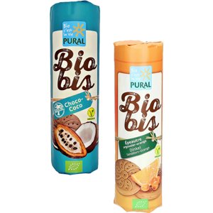 Pural Sušienky s krémovou náplňou BIO 300g - Sušienky kakaové s kokosovým krémem
