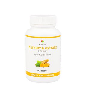 Bio Kurkuma organic + piperín (60 kapsúl) - Matcha Day