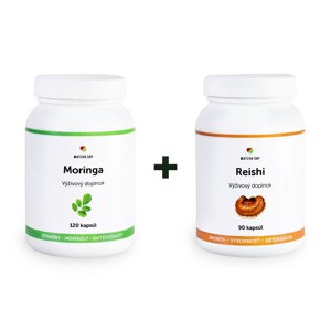 Balík Imunita (Moringa 120 kapsúl + Reishi 90 kapsúl) - Matcha Day