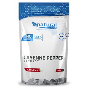 Cayenne pepper extract - Paprika ročná extrakt (1% kapsaicín) prášok 100g