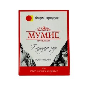 Altajské mumio - Farm Produkt Hmotnosť: 10 g
