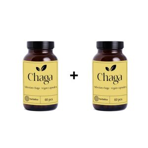 Zvýhodnený set: 2 x Sibírska čaga - 60 vegánskych kapsúl (300mg/ kapsula) - Herbatica