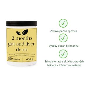 Detoxikačná kúra na pečeň a črevá s pestrecom mariánskym a silou dvoch vláknin, 600g - Herbatica