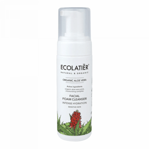 Čistiaca pena na tvár intenzívne hydratačná Organic Aloe Vera - 150 ml - Ecolatier