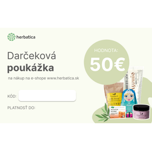 Darčeková poukážka Herbatica v hodnote 50€