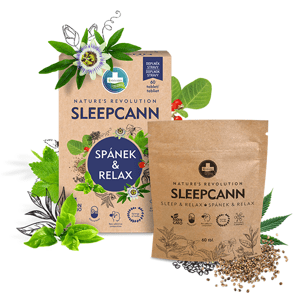 SLEEPCANN SPÁNOK A RELAXÁCIA doplnok stravy  - 60 tabliet - Annabis