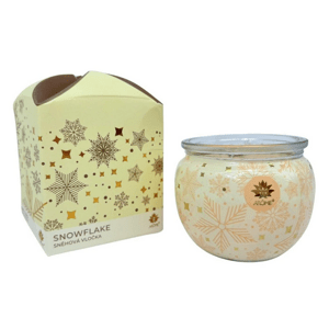 ARÔME Sviečka v skle a flower boxe, Snowflake 90g