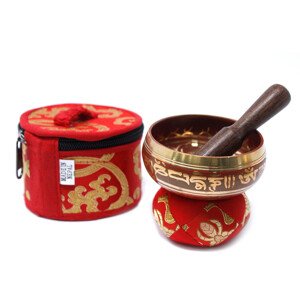 AWM Mini Tibetská Spievajúca Miska Darčekový Set - Červená 1ks