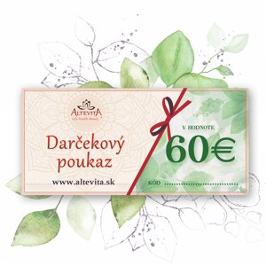 ALTEVITA Darčeková poukážka 60€